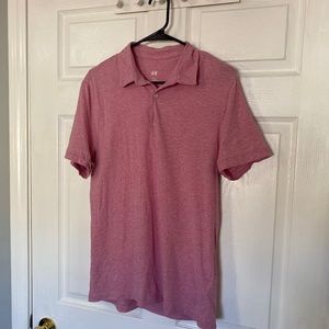 H&M • Pink Polo Slim Fit T-Shirt